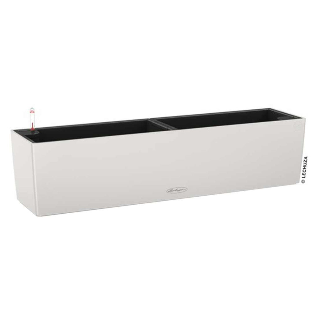 Balkongkasse Balconera Color 80x19 cm lysgrå plast bakside