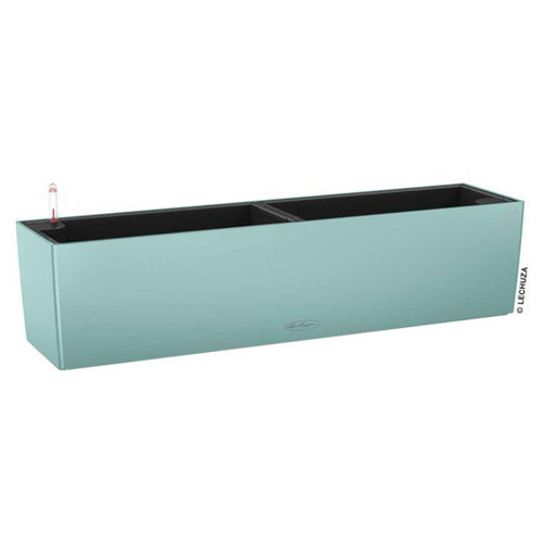 Balkongkasse Balconera Color 80x19 cm pastellgrønn plast bakside