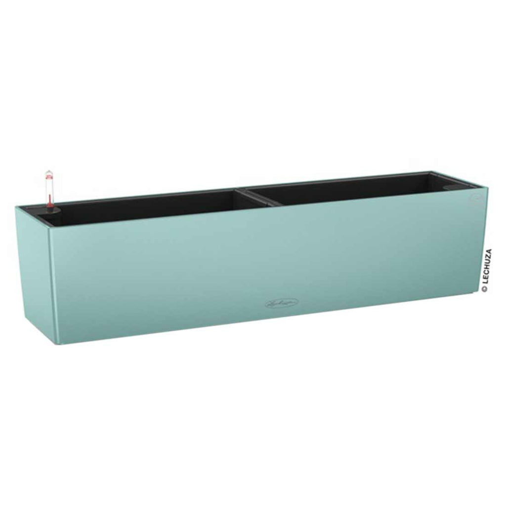 Balkongkasse Balconera Color 80x19 cm pastellgrønn plast bakside