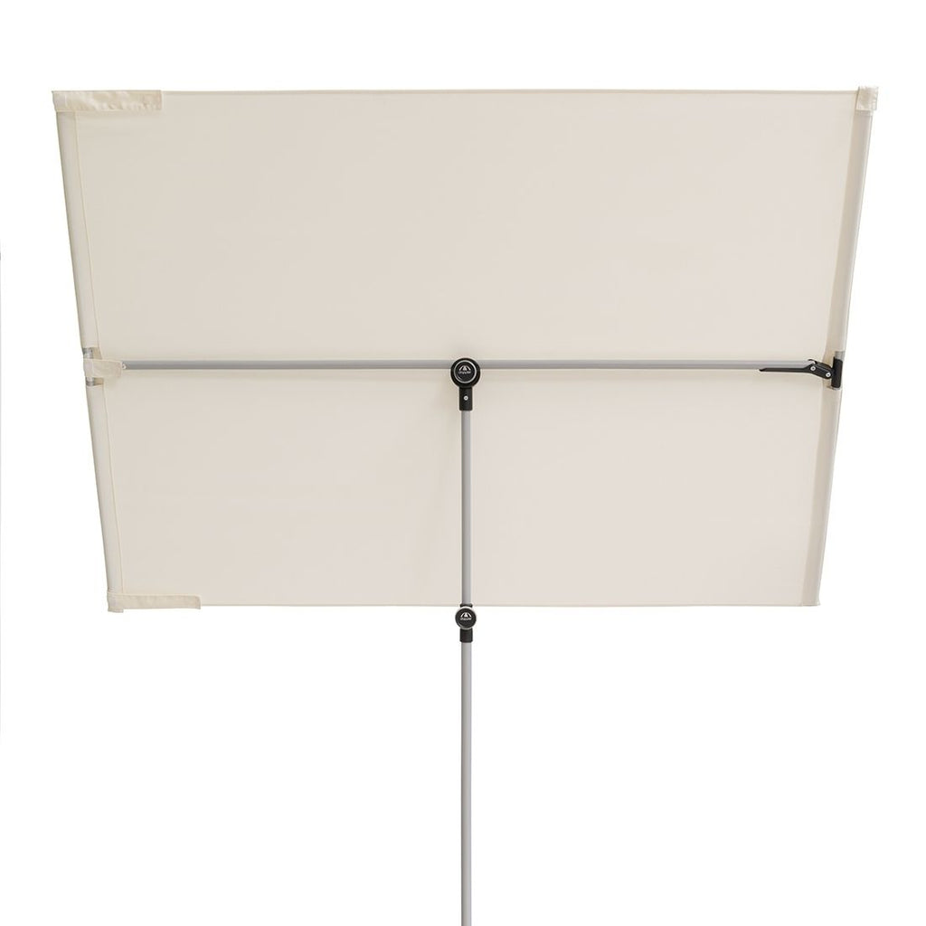 Balkongparasoll Active 180x130 cm natur polyester montert på balkong