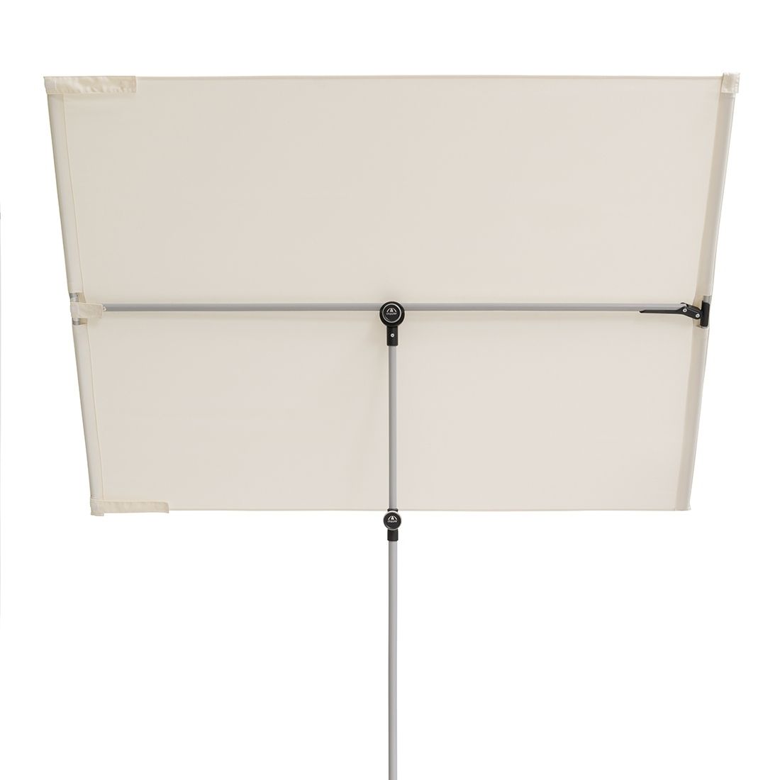 Balkongparasoll Active 180x130 cm natur polyester montert på balkong