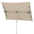 Balkongparasoll Novara 190x140 cm natur polyester forfra