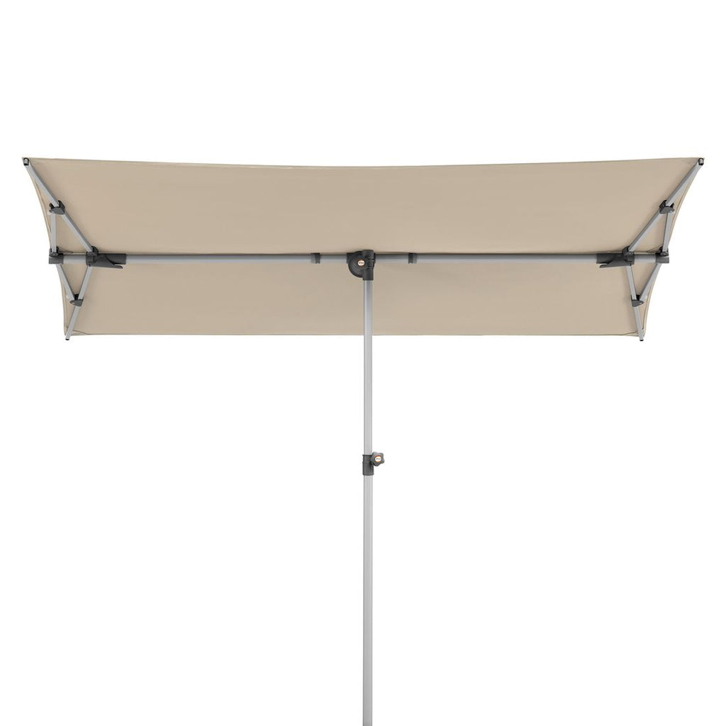 Balkongparasoll Novara 190x140 cm natur polyester nærbilde av stang