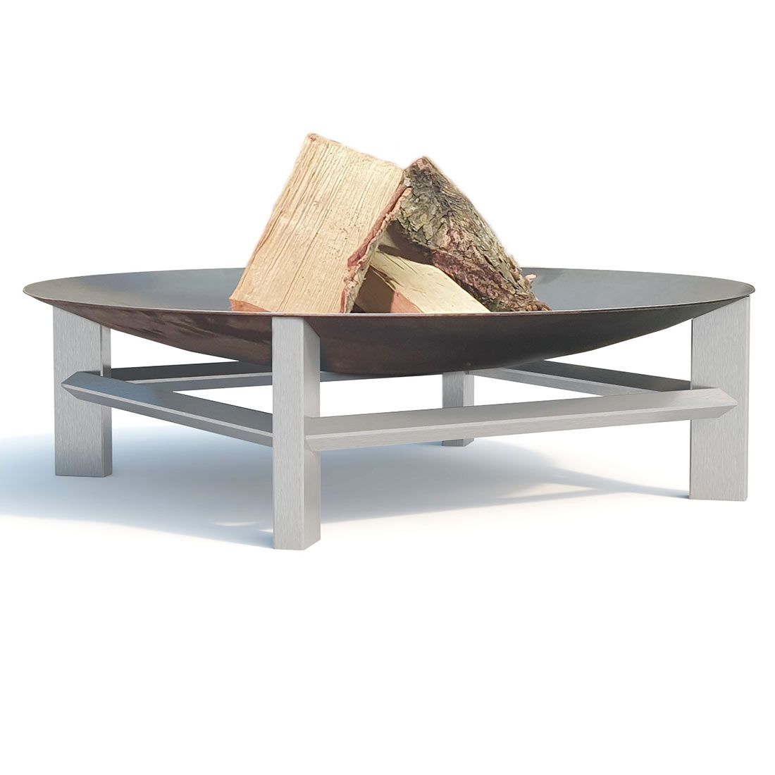 Bålpanne Alpha Super XXL rustfritt stål bakside