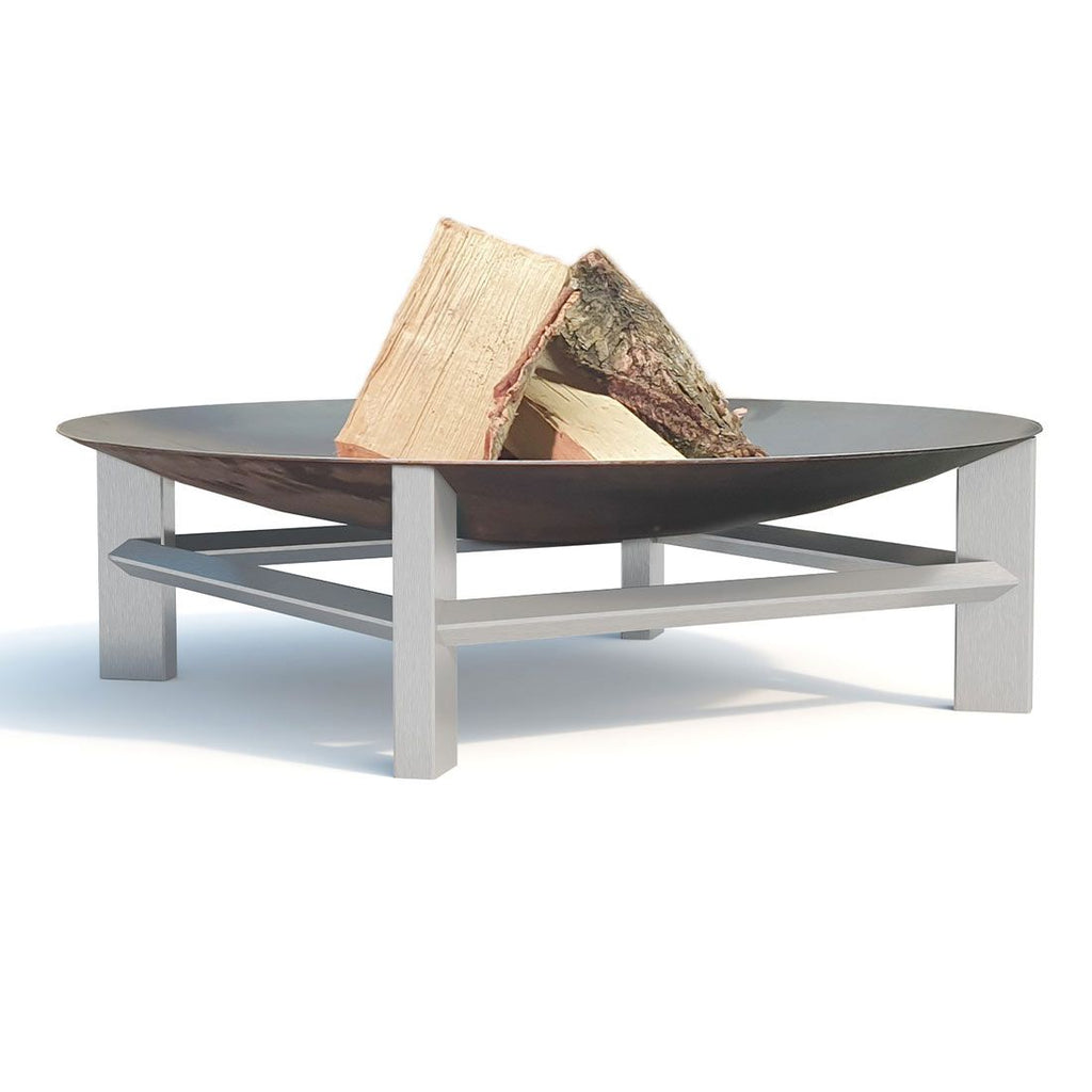 Bålpanne Alpha XXL rustfritt stål bakside