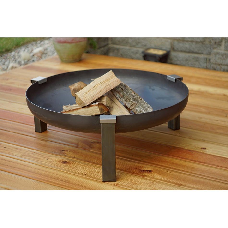 Bålpanne Basic Design stål Ø79 cm bakside