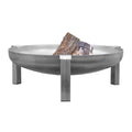Bålpanne Basic rustfritt stål Ø79 cm forfra