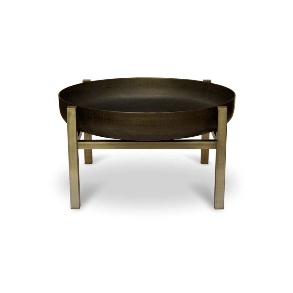 Bålpanne Cube råstål Ø63 cm - SvenskaV bakside