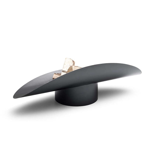 Bålpanne ELLIPSE cortenstål 110x36 cm bakside