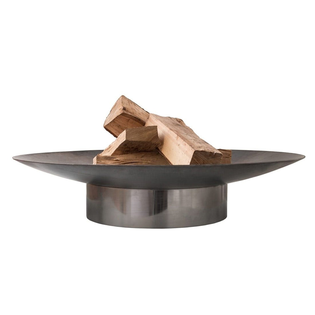Bålpanne Grace design Ø58 cm råstål forfra