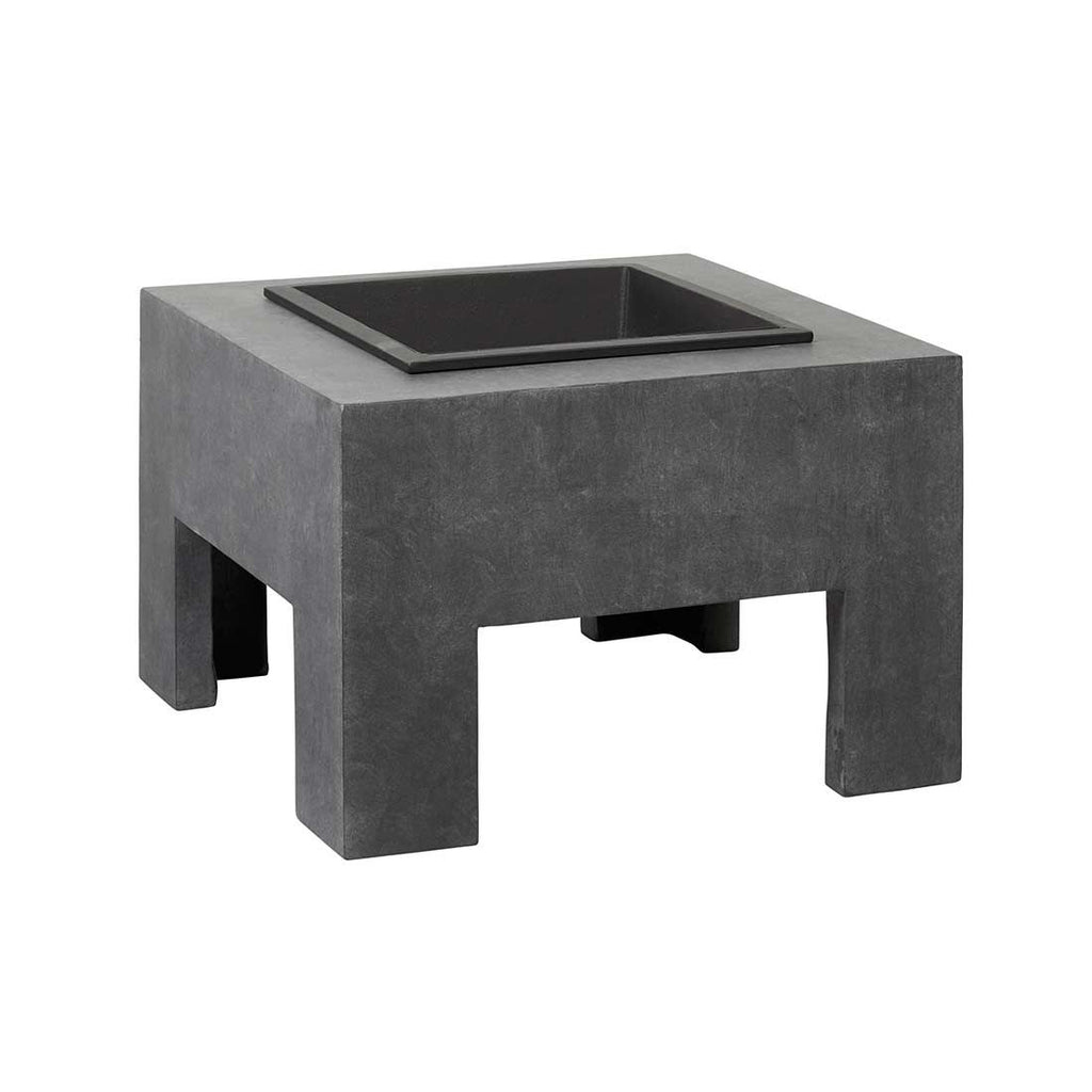 Bålpanne kvadratisk 58x58 cm Clayfibre - OUTLIV bakside