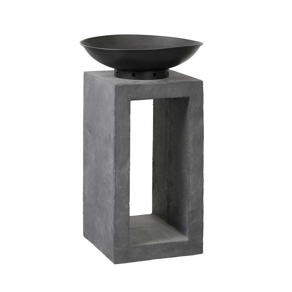 Bålpanne på søyle Clayfibre 39,5x68,5cm bakside