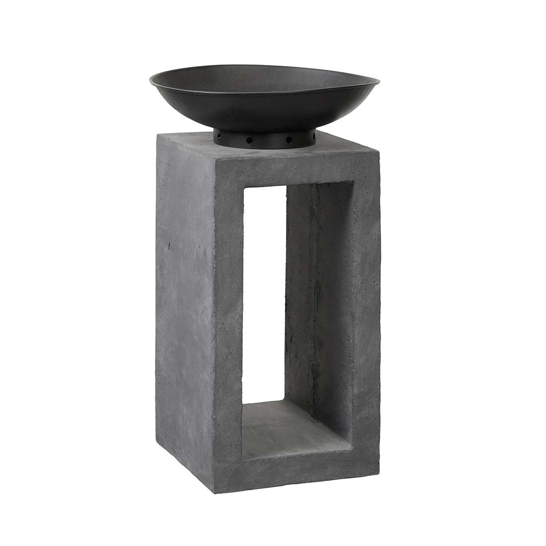Bålpanne på søyle Clayfibre 39,5x68,5cm bakside