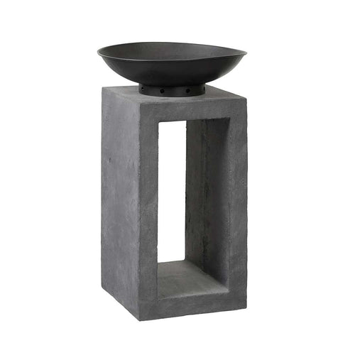 Bålpanne på søyle Clayfibre 39,5x68,5cm bakside