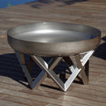 Bålpanne Venta Ø63 cm rustfritt stål forfra