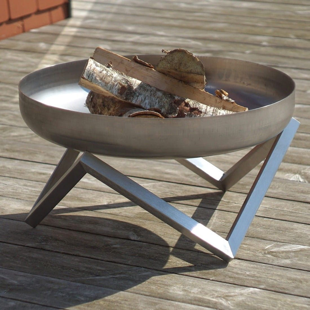 Bålpanne Z Ø63 cm rustfritt stål forfra