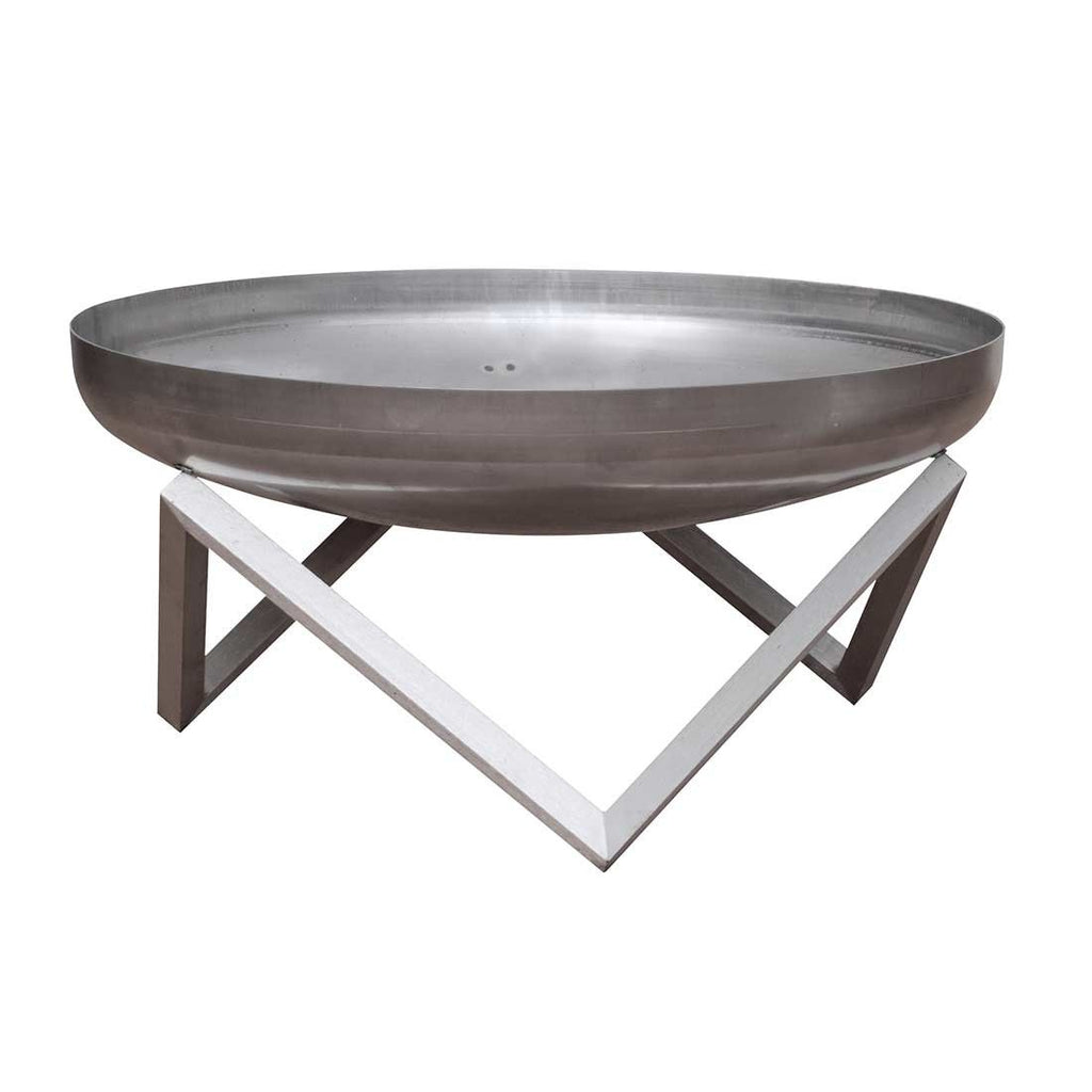 Bålpanne Z Ø63 cm rustfritt stål bakside