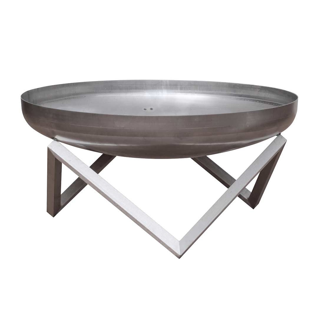 Bålpanne Z Ø63 cm rustfritt stål bakside