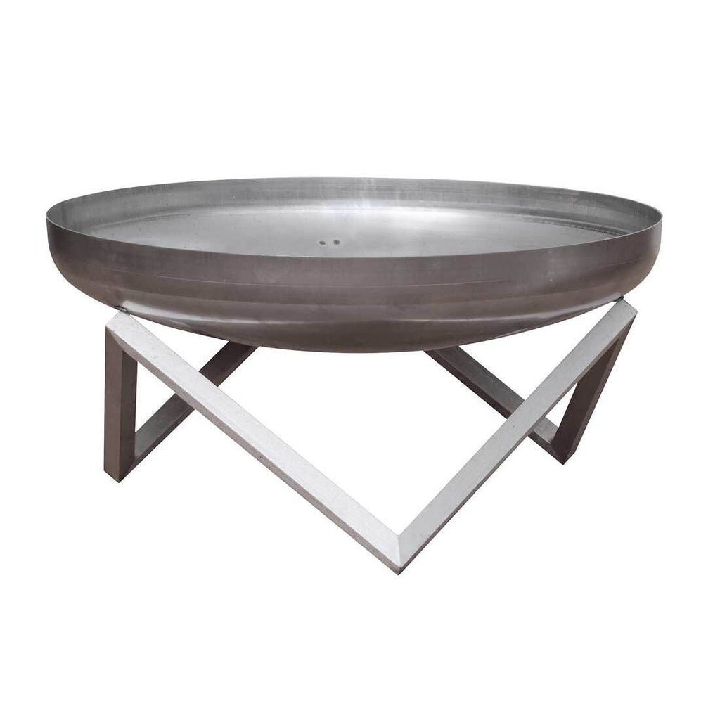 Bålpanne Z Design Ø79 cm rustfritt stål bakside