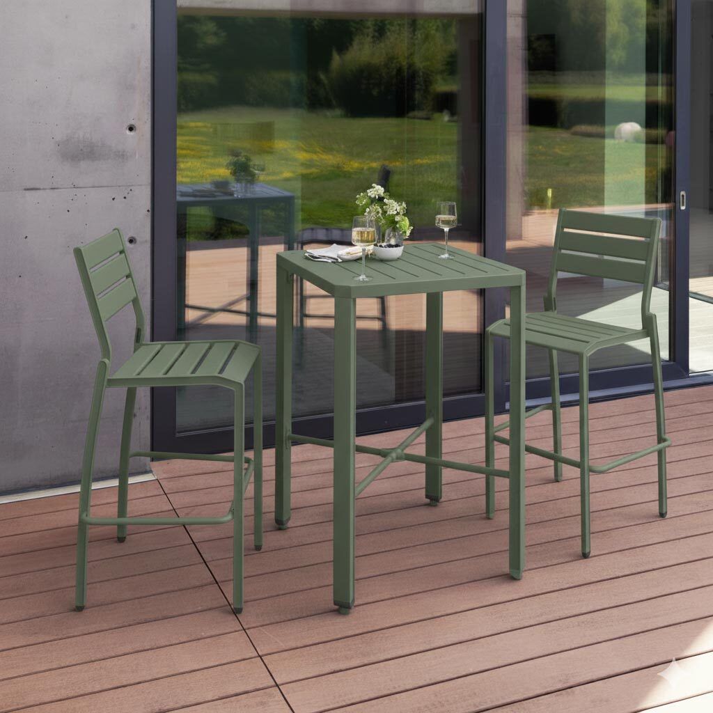Barkrakk ute Latitude aluminium stabelbar 74 cm - Kettler bakside