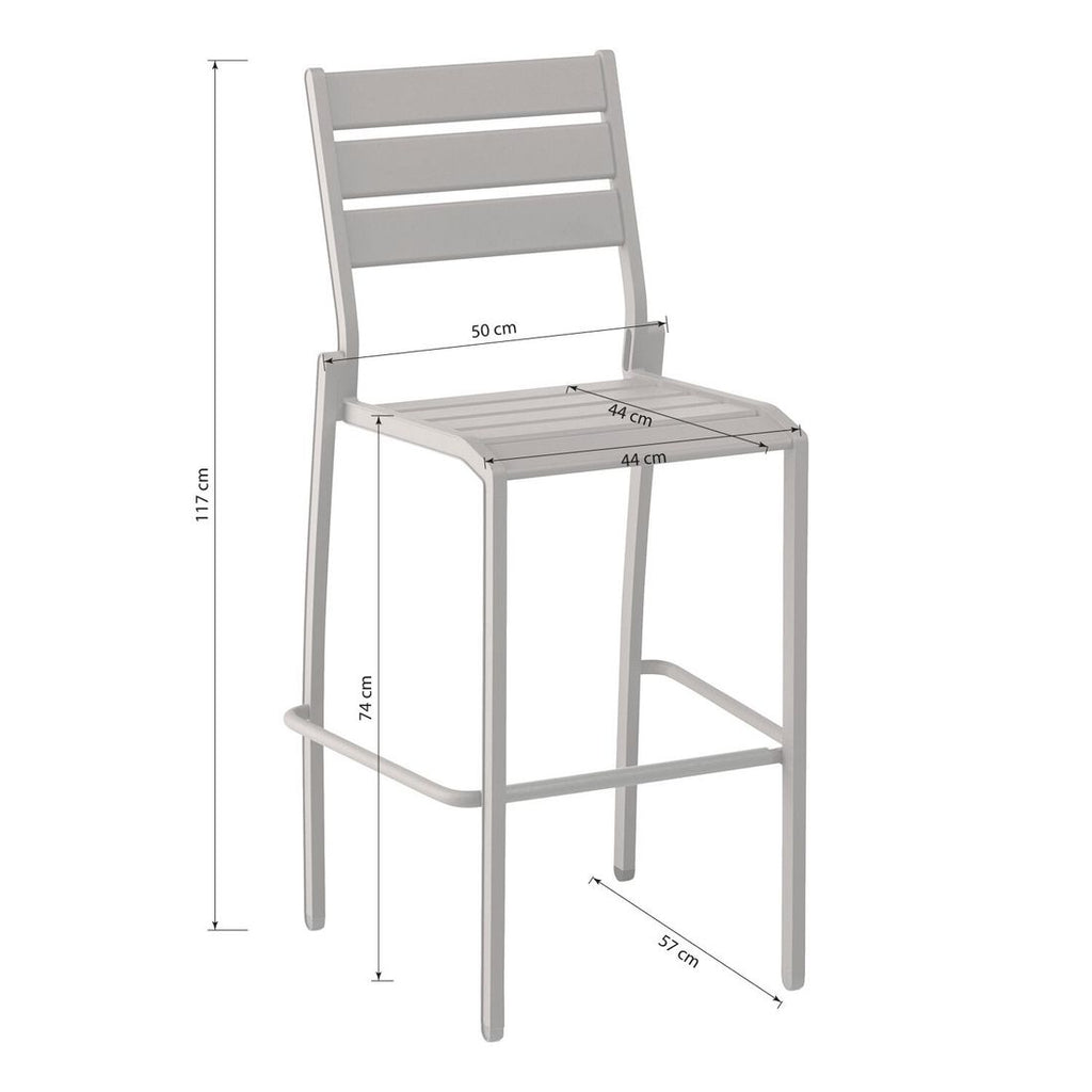 Barkrakk ute Latitude aluminium stabelbar 74 cm - Kettler detalj av materiale