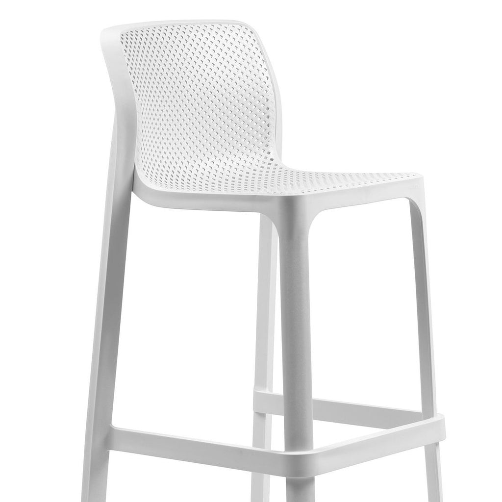 Barkrakk ute Net plast stabelbar 76 cm sittehøyde - Nardi sideprofil