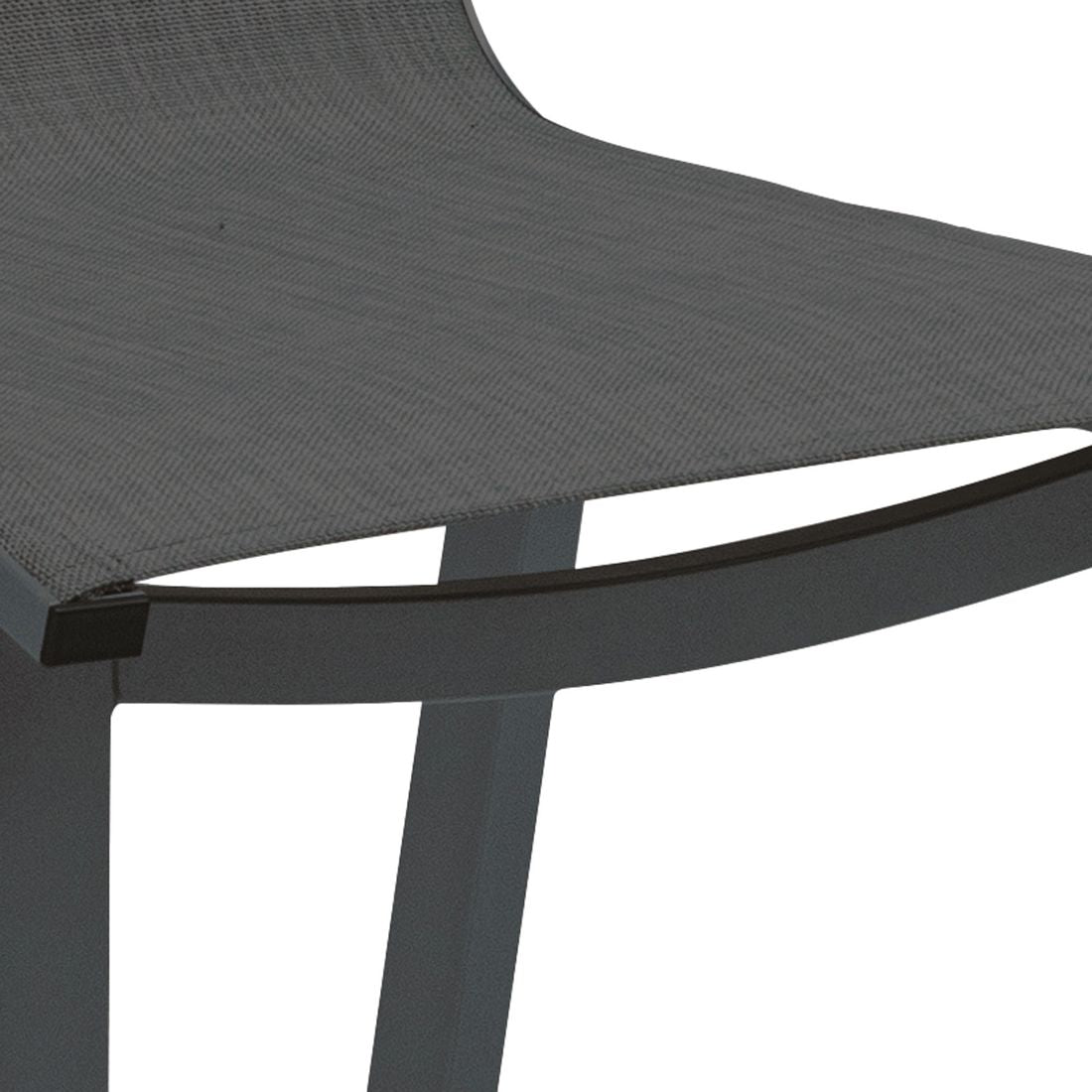 Barkrakk ute Rasmus aluminium/textilen antrasitt sideprofil