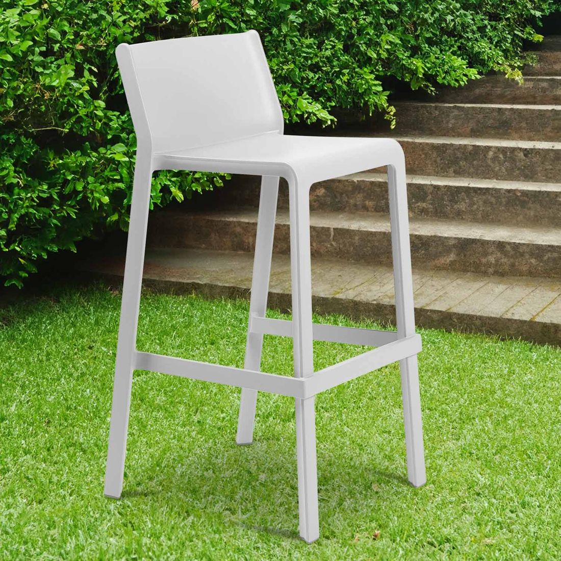 Barkrakk ute Trill plast stabelbar 76 cm detalj av sete