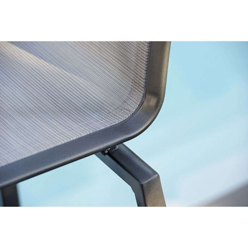 Detalj av barkrakk ute Allround aluminium/textilen stabelbar - Stern sete