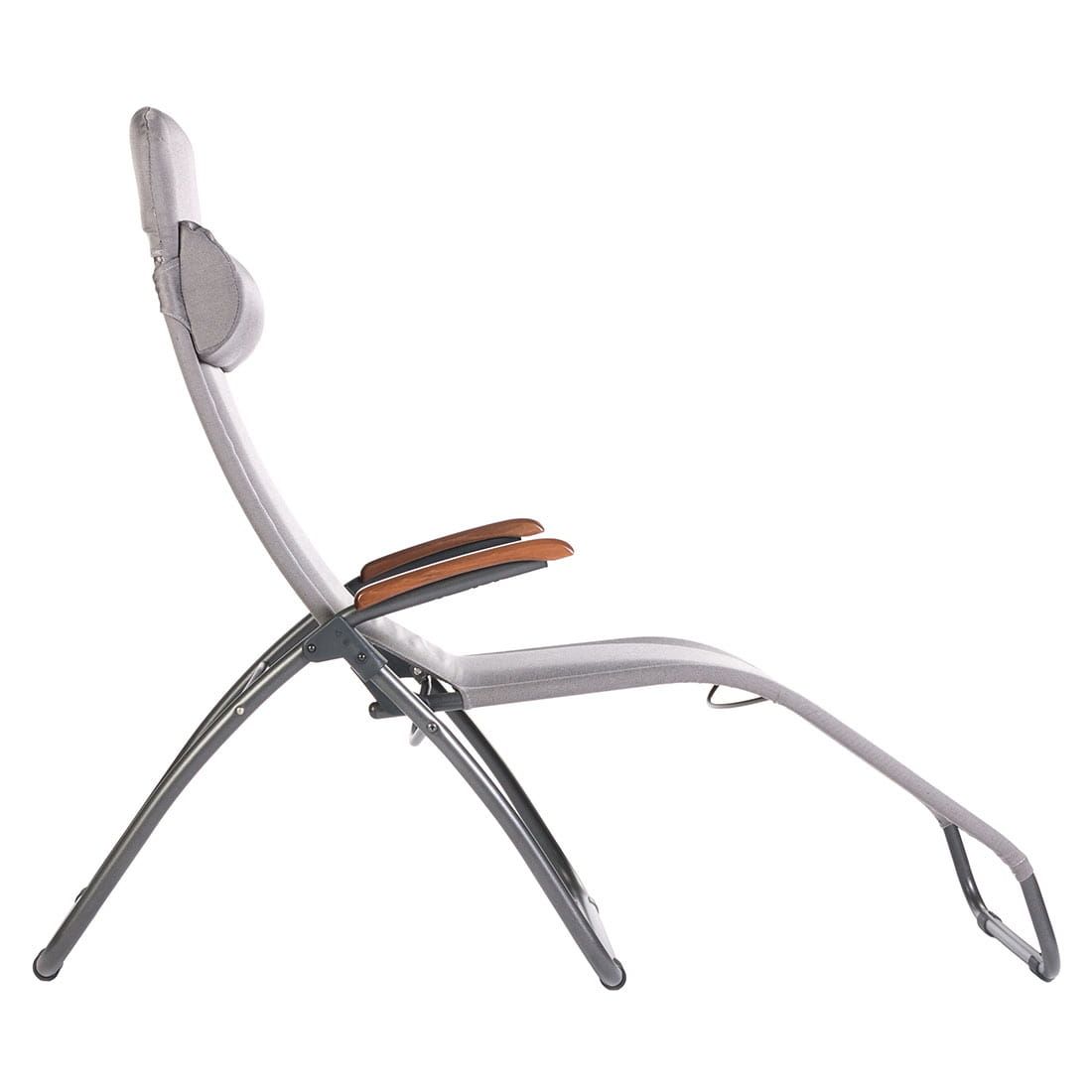 Bassengstol Brada Deluxe aluminium/olefin 68x176 cm detalj av stoff