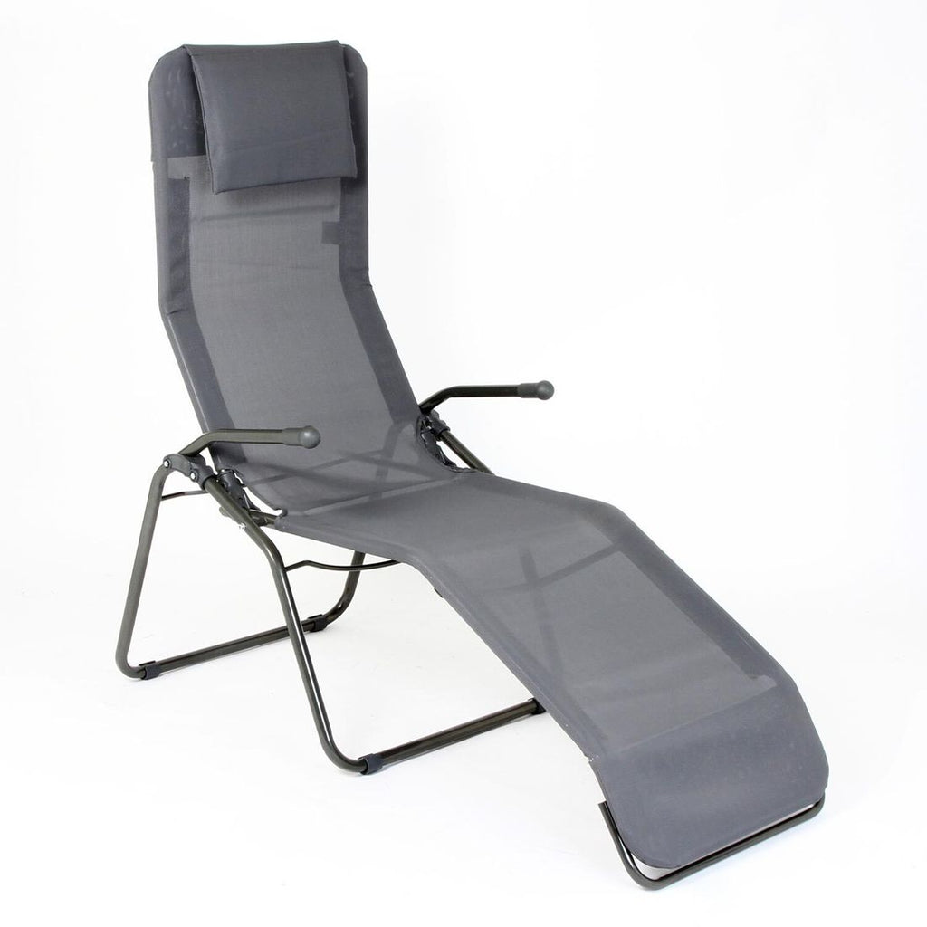 Bassengstol Brada Plus stål/textilen 65x131 cm bakside