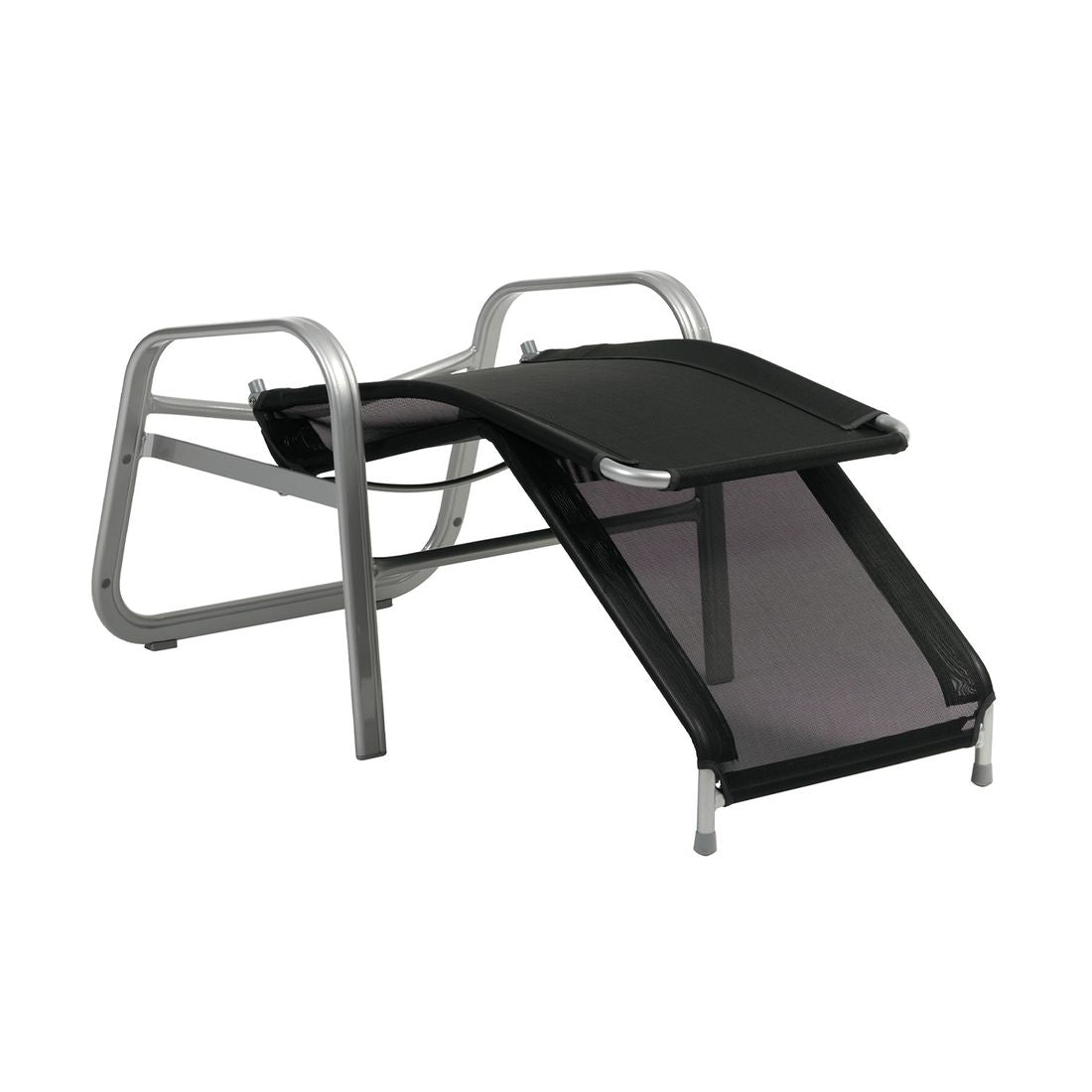 Montert Bassengstol Florida Premium Neo aluminium/textilen - Karasek ved bassengkanten