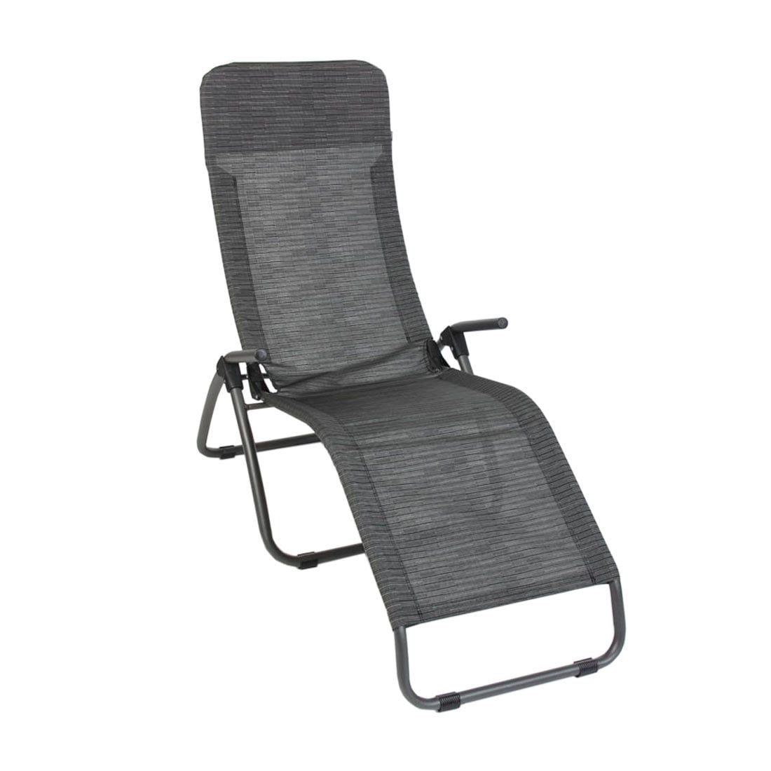 Bassengstol Phoenix Eco Superior stål/textilen 68x176 cm sett forfra