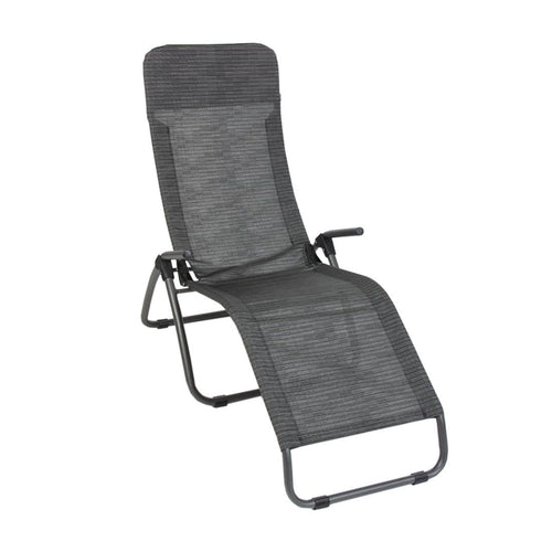 Bassengstol Phoenix Eco Superior stål/textilen 68x176 cm sett forfra