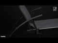 Bassengstol-sett Tampa 2 stk. aluminium og textilen front
