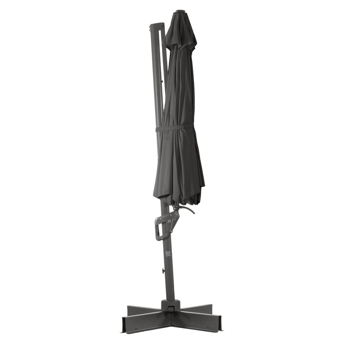 Fritthengende parasoll Ravenna Ø350cm antrasitt - OUTLIV.