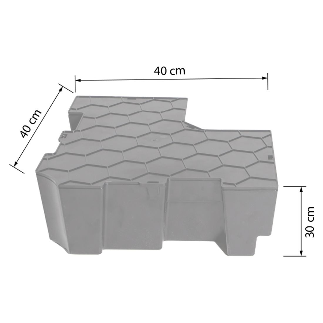 Detalj av beholdersett for rullesokkelramme M4 90/120 kg - Glatz