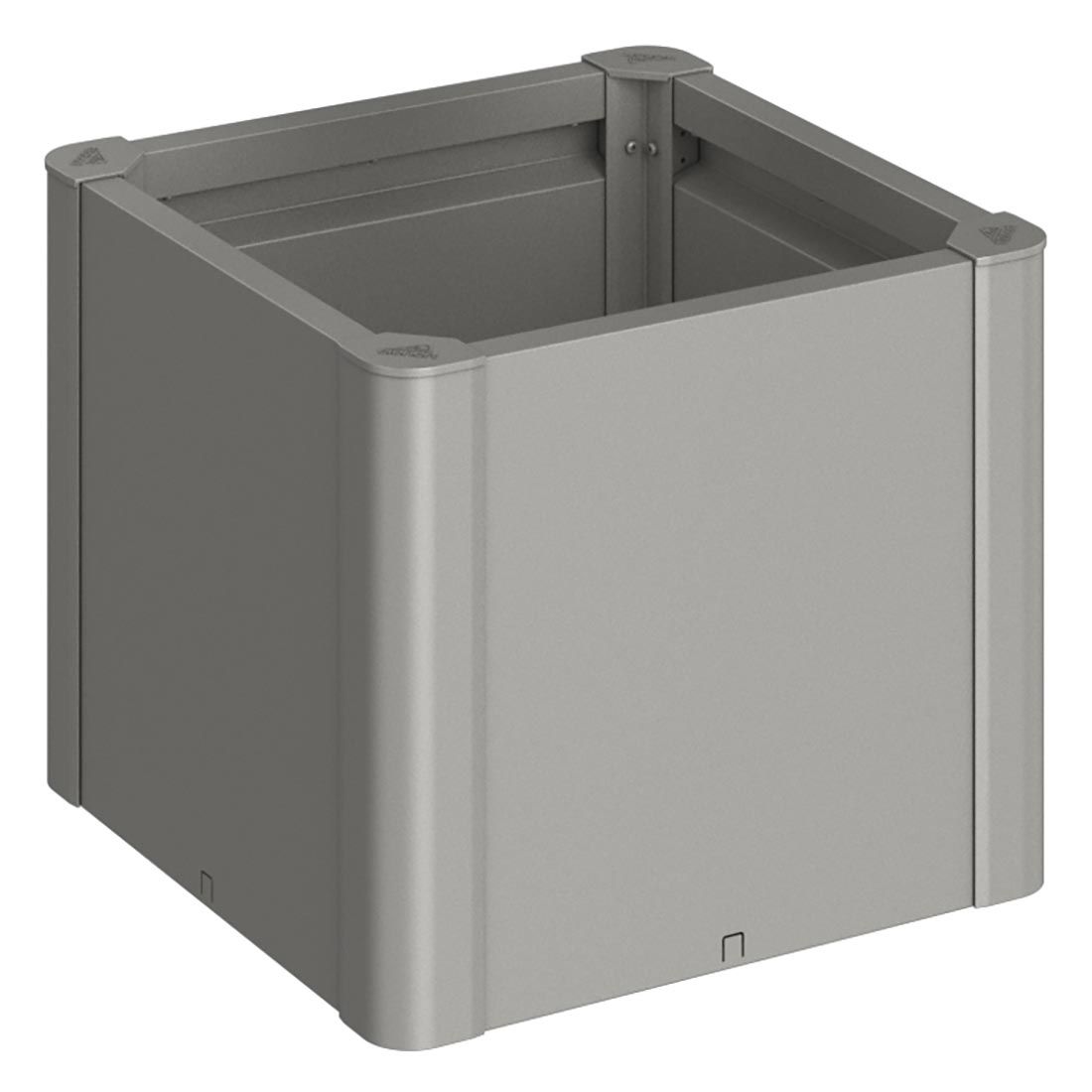 Belvedere plantekasse metall 53x53 cm kvartsgå forside