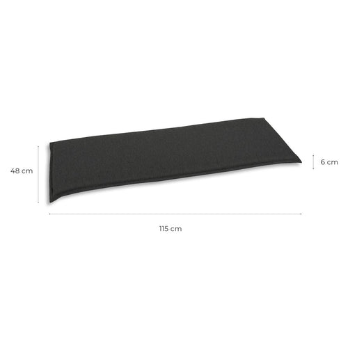 Benkepute 2-seter antrasitt polyester 115x48 cm - OUTLIV bakside