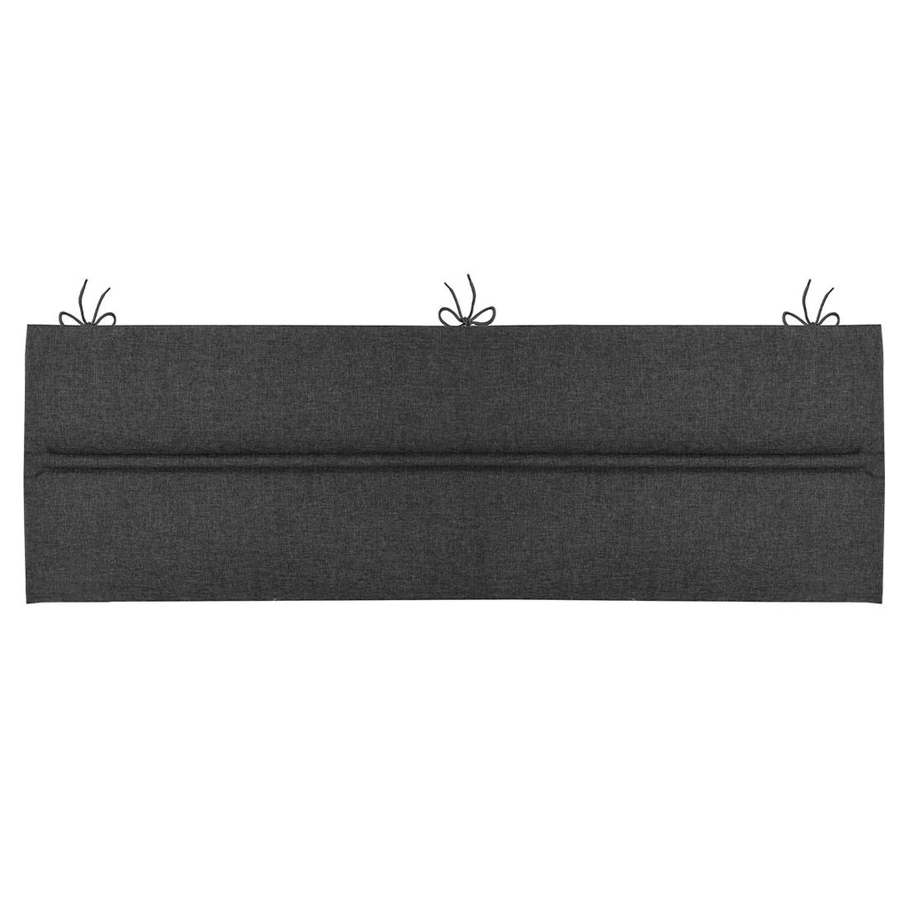 Benkepute Basic 120x48 cm grå kunstfiber bakside