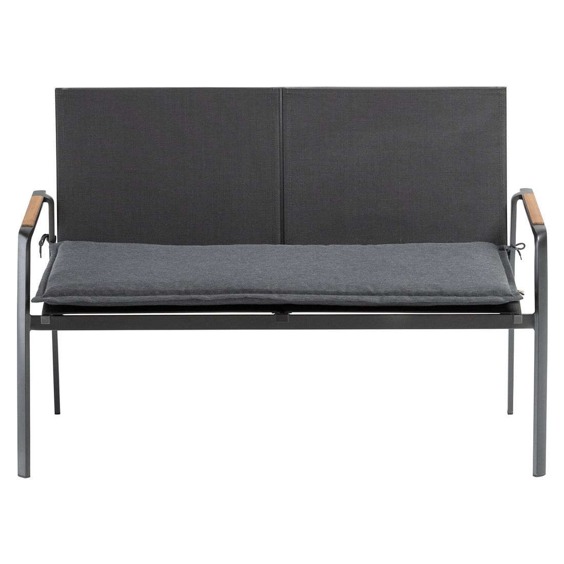 Benkepute Diamond 120x50 cm antrasitt polyester detalj