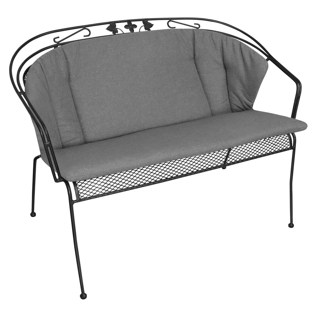 Benkepute Elegance 84x101/131 cm polypropylen grå montert på benk