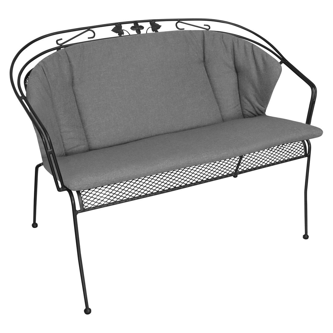 Benkepute Elegance 84x101/131 cm polypropylen grå montert på benk