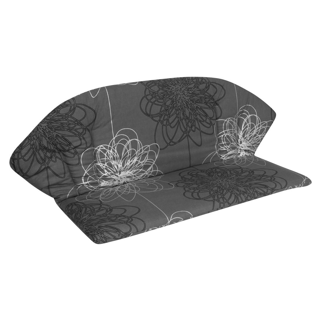 benkepute elegance bomull 84x101 cm antrasitt forfra