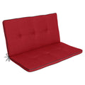Benkepute Excelsior syntetisk stoff 102x96 cm rød forfra