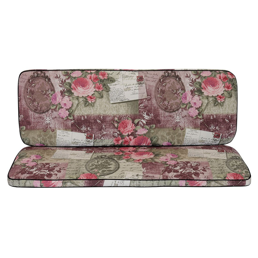 Benkepute Romeo 109x97 cm bomull/polyester rosa bakside