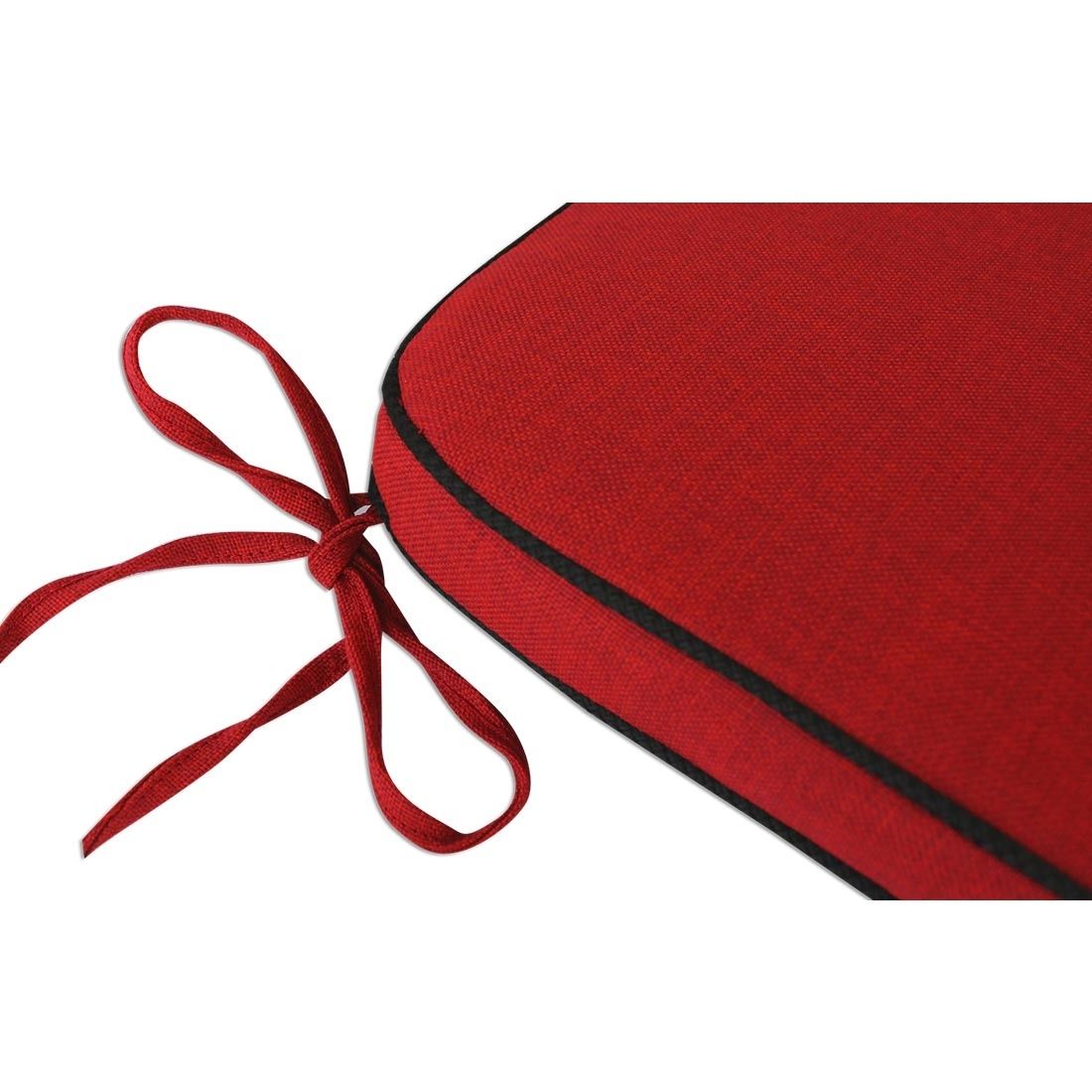 Benkepute Romeo 2-seter olefin 109x42 cm rød bakside