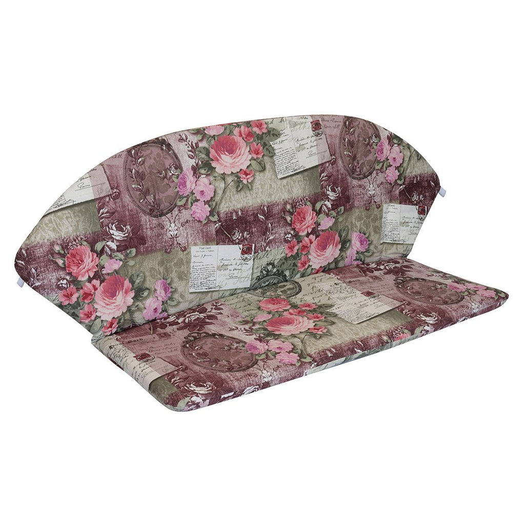 Benkepute Romeo Elegance 101x84 cm rosa blomstret forfra