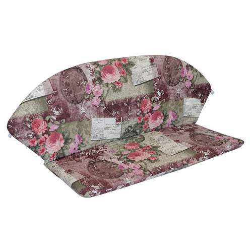 Benkepute Romeo Elegance 101x84 cm rosa blomstret forfra