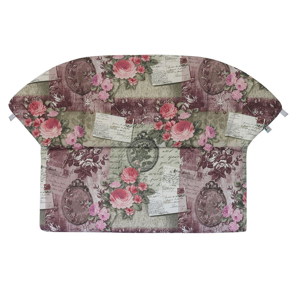 Benkepute Romeo Elegance 101x84 cm rosa blomstret detalj av stoff